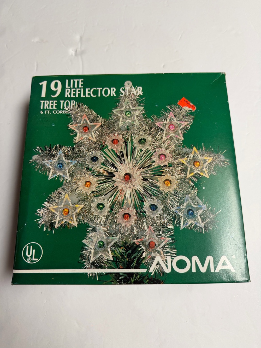 Vintage NOMA 19 Lite Reflector Star Tree Topper #4964 NOS Working Box
